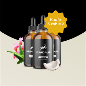 Hundpur® Zeckenschutz 3 für 2